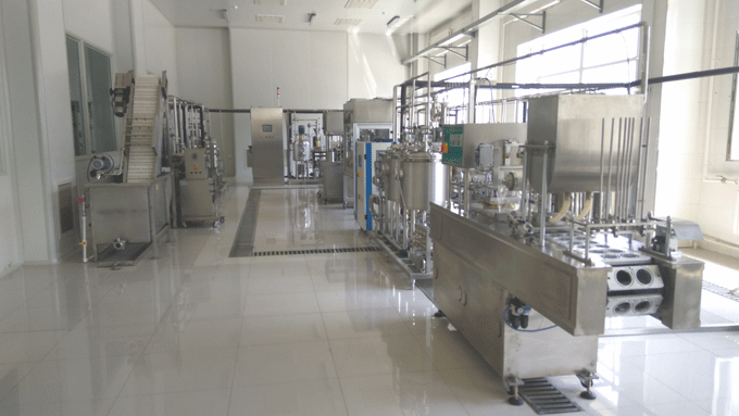 Process flow of tomato sauce production line